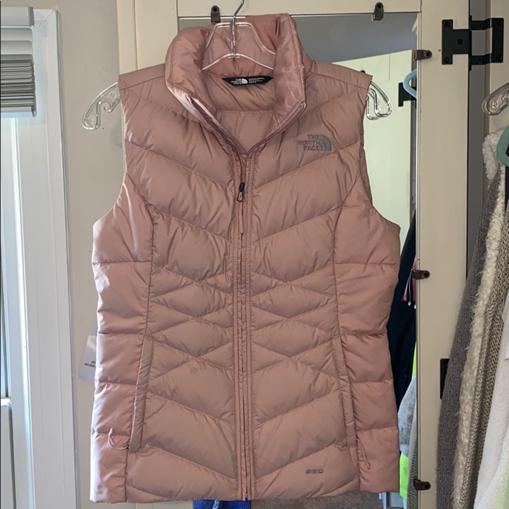 The North face light pink vest